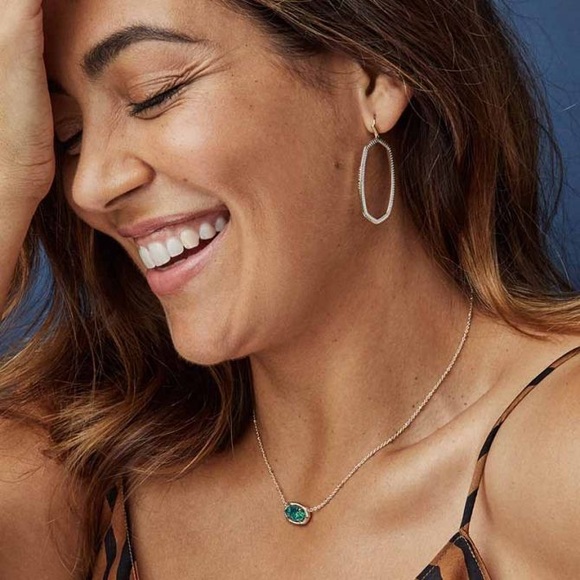 Kendra Scott Elle Open Frame Earrings in Rose Gold - Picture 2 of 9